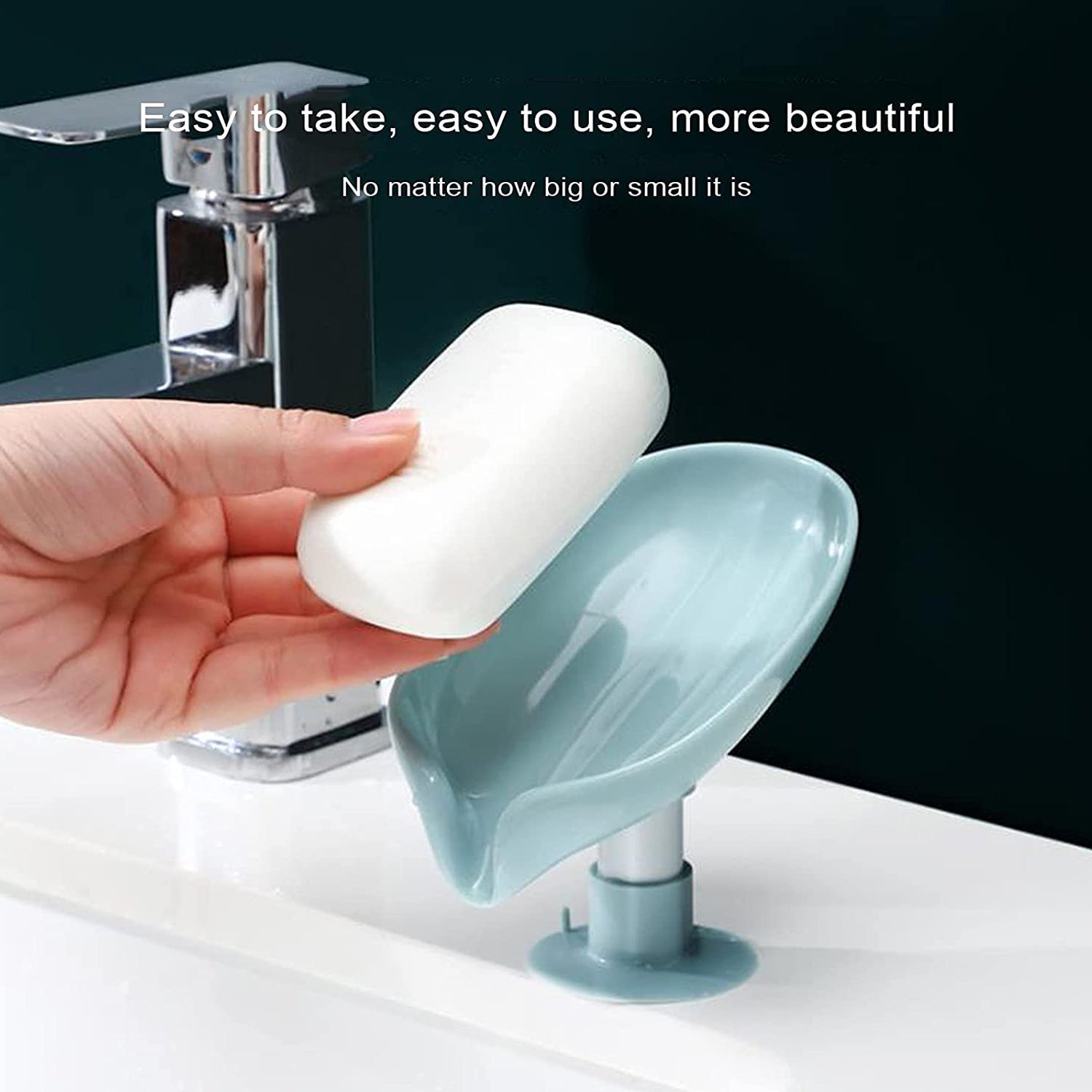 4831 Self Draining Soap Holder for Bathroom Leaf Shape Soap Dish Kitchen Soap Tray freeshipping - DeoDap 4831 Self Draining Soap Holder for Bathroom Leaf Shape Soap Dish Kitchen Soap Tray freeshipping - DeoDap